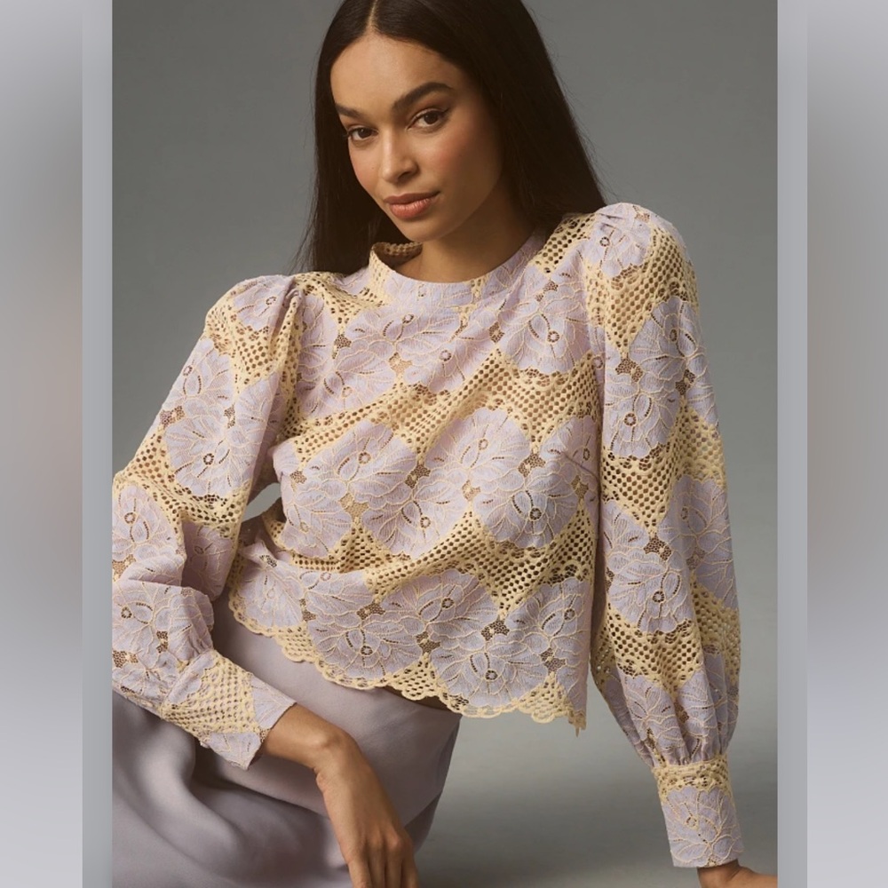 Anthropologie Dolan Puff Sleeve Shirt